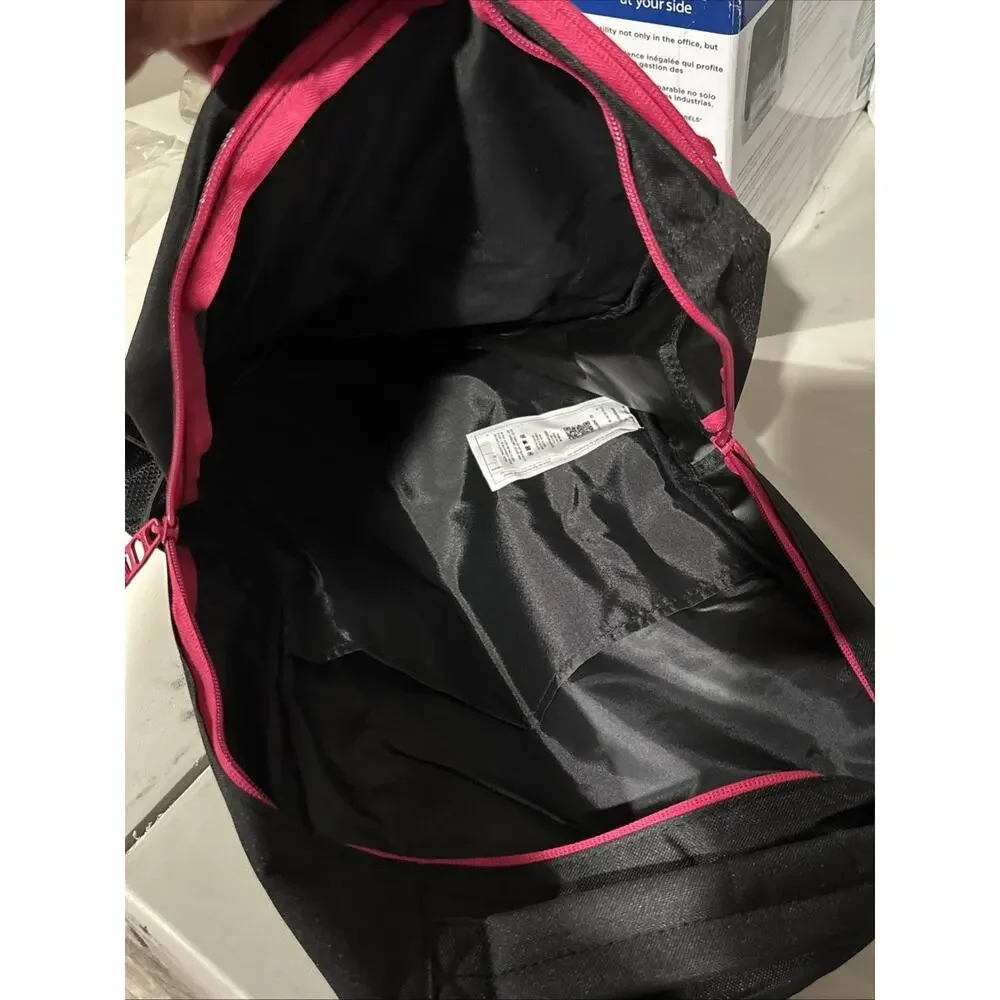 PUMA Backpack Black Pink Laptop School Travel Bookbag New With Tags PE1198-016
